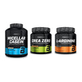 BioTech USA Marken-Trio: Micellar Casein + Crea Zero + L-Arginin – alle enthaltenen Artikel