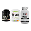 MST Marken-Trio: Best Whey Protein + Creatin Pro CREAPURE + Taurine – alle enthaltenen Artikel