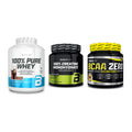 BioTech USA Marken-Trio: 100% Pure + Creatine + BCAA Zero – alle enthaltenen Artikel