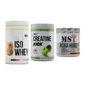 MST Marken-Trio: Iso Clear + Creatine Kick + BCAA Huge 200 – alle enthaltenen Artikel