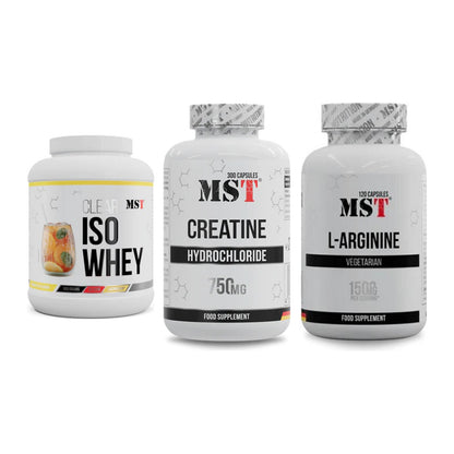 MST Marken-Trio: Iso Clear + Creatine HCL + L-Arginine 120 Kaps. – alle enthaltenen Artikel