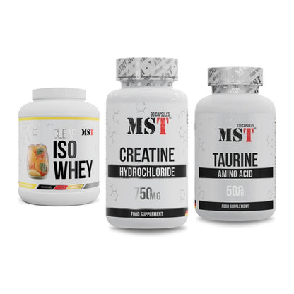 MST Marken-Trio: Iso Clear + Creatin HCL + Taurine – alle enthaltenen Artikel