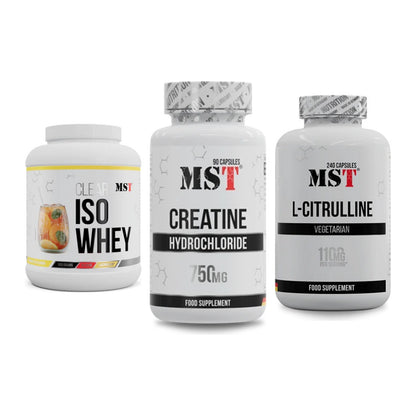MST Marken-Trio: Iso Clear + Creatin HCL + Citrulline – alle enthaltenen Artikel