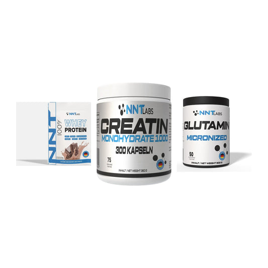 NNT Labs Marken-Trio: Whey + Creatin 1000 mg + Glutamin – alle enthaltenen Artikel