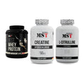 MST Marken-Trio: Best Whey Protein + Creatine HCL + Citrulline – alle enthaltenen Artikel