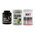MST Marken-Trio: Best Whey Protein + Creatine Kick + Arginine HCL – alle enthaltenen Artikel