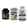 MST Marken-Trio: Best Whey Protein + Creatine Kick + Citrulline – alle enthaltenen Artikel