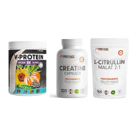 ProFuel Marken-Trio: V-Protein + Creatine + L-Citrullin – alle enthaltenen Artikel