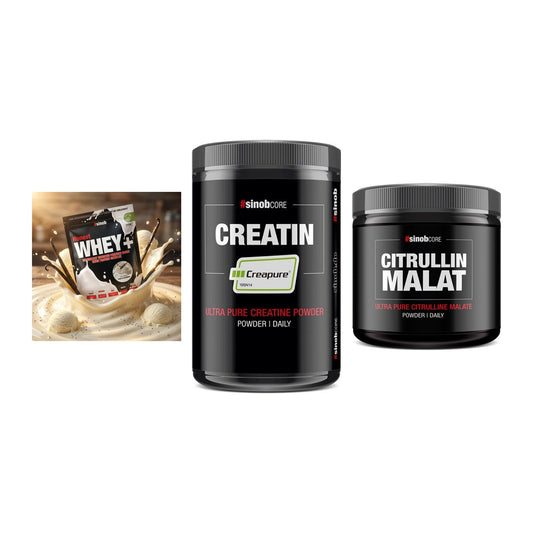 Sinob Marken-Trio: Honest Whey+ + Creatin CREAPUR + Core L-Citrulli – alle enthaltenen Artikel