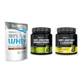 BioTech USA Marken-Trio: 100% Pure + Creatine + 100% Instant – alle enthaltenen Artikel