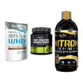 BioTech USA Marken-Trio: 100% Pure + Creatine + Liquid Amino – alle enthaltenen Artikel