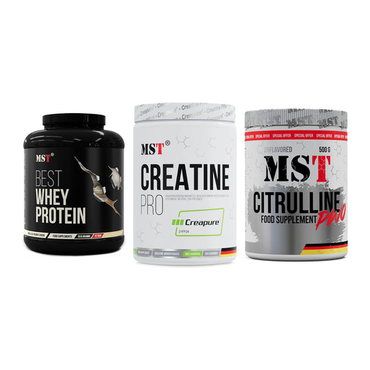 MST Marken-Trio: Best Whey + Creatin Pro + Citrulline – alle enthaltenen Artikel