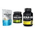 BioTech USA Marken-Trio: 100% Pure Whey + Crea Zero + BCAA+B6 100 Tabl – alle enthaltenen Artikel