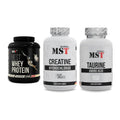 MST Marken-Trio: Best Whey Protein + Creatine HCL + Taurine – alle enthaltenen Artikel