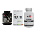 MST Marken-Trio: Best Whey Protein + Creatin Pro CREAPURE + Taurine – alle enthaltenen Artikel