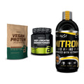 BioTech USA Marken-Trio: Vegan Protein + Creatine + Liquid Amino – alle enthaltenen Artikel