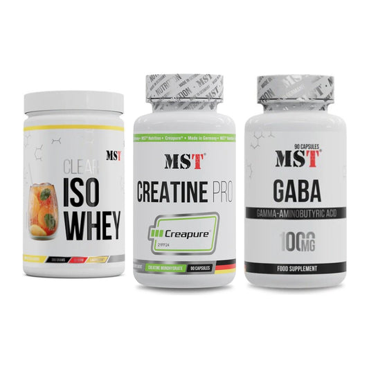 MST Marken-Trio: Iso Clear + Creatine Pro CREAPURE + GABA 1000mg – alle enthaltenen Artikel