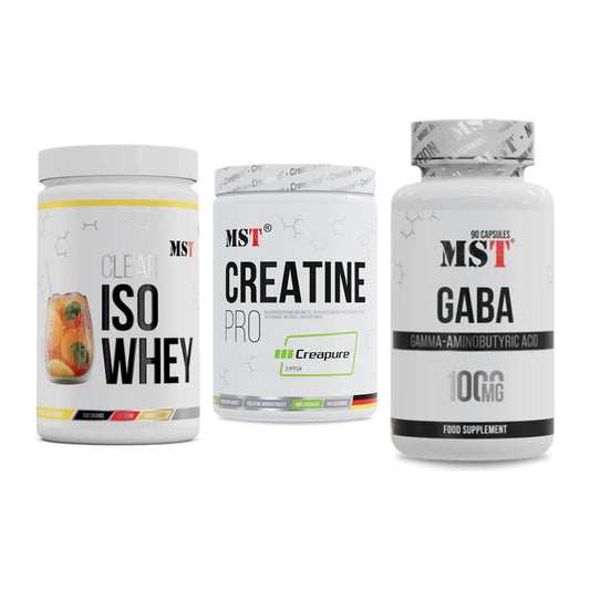 MST Marken-Trio: Iso Clear + Creatin Pro CREAPURE + GABA 1000mg – alle enthaltenen Artikel