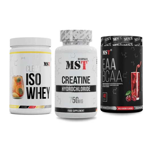 MST Marken-Trio: Iso Clear + Creatin HCL + EAA & BCAA – alle enthaltenen Artikel