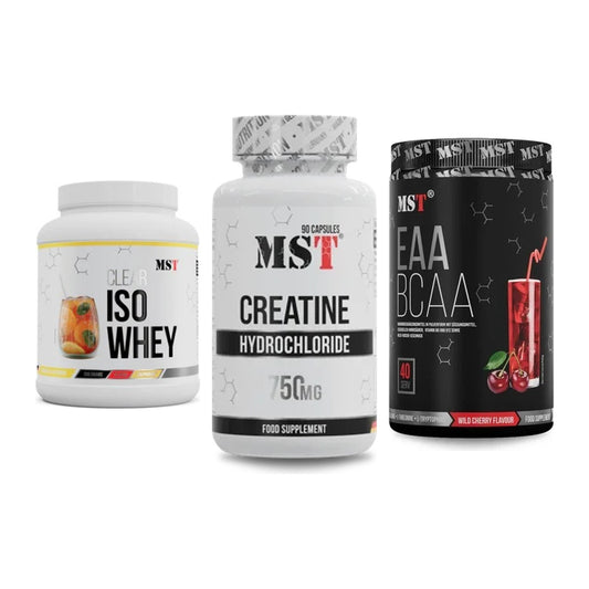MST Marken-Trio: Iso Clear + Creatin HCL + EAA & BCAA – alle enthaltenen Artikel