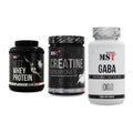 MST Marken-Trio: Best Whey Protein + Creatin Monohydrate + GABA 1000mg – alle enthaltenen Artikel