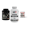 MST Marken-Trio: Best Whey Protein + Creatine HCL + Arginine RAW – alle enthaltenen Artikel
