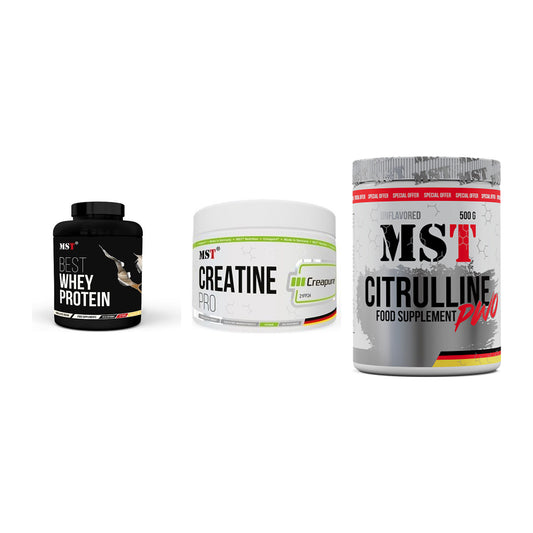 MST Marken-Trio: Best Whey + Creatin Pro + Citrulline – alle enthaltenen Artikel