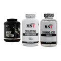 MST Marken-Trio: Best Whey Protein + Creatine HCL + 21 Amino Acids – alle enthaltenen Artikel