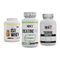 MST Marken-Trio: Iso Clear 900g + Creatine Pro + Taurine – alle enthaltenen Artikel