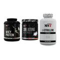 MST Marken-Trio: Best Whey Protein + Creatin Monohydrate + Citrulline – alle enthaltenen Artikel