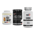 MST Marken-Trio: Iso Clear + Creatin Monohydrate + GABA 1000mg – alle enthaltenen Artikel