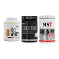 MST Marken-Trio: Iso Clear + Creatin Monohydrate + Arginine HCL – alle enthaltenen Artikel