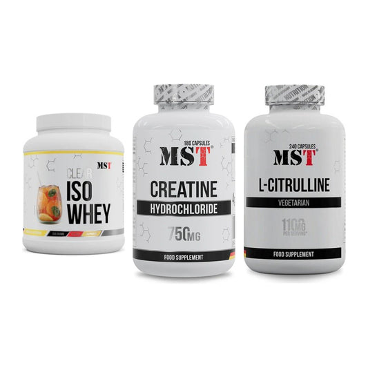 MST Marken-Trio: Iso Clear + Creatine HCL + Citrulline – alle enthaltenen Artikel