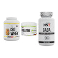 MST Marken-Trio: Iso Clear 900g + Creatin Pro + GABA 1000mg – alle enthaltenen Artikel