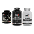 MST Marken-Trio: Best Whey Protein + Creatine Monohydrate + Taurine – alle enthaltenen Artikel