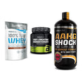 BioTech USA Marken-Trio: 100% Pure + Creatine + AAKG Shock – alle enthaltenen Artikel
