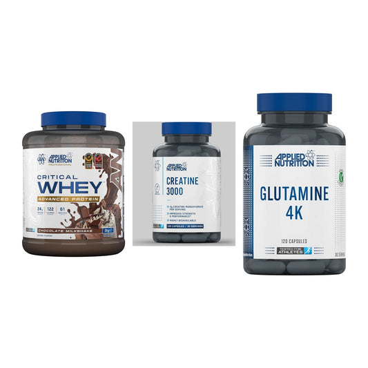 Applied Nutrition Marken-Trio: Nutrition Critical Whey + 2 weitere – alle enthaltenen Artikel