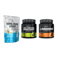 BioTech USA Marken-Trio: 100% Pure + Creatine + L-Arginin – alle enthaltenen Artikel