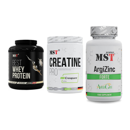 MST Marken-Trio: Best Whey + Creatin Pro + ArgiZinc Forte – alle enthaltenen Artikel