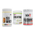 MST Marken-Trio: Iso Clear + Creatin Pro CREAPURE + Glutamine – alle enthaltenen Artikel
