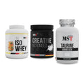 MST Marken-Trio: Iso Clear + Creatin Monohydrate + Taurine – alle enthaltenen Artikel
