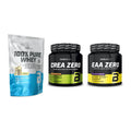 BioTech USA Marken-Trio: 100% Pure Whey + Crea Zero + EAA Zero – alle enthaltenen Artikel