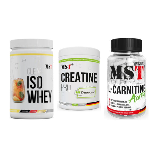 MST Marken-Trio: Iso Clear + Creatin Pro + L-Carnitine – alle enthaltenen Artikel