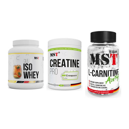MST Marken-Trio: Iso Clear + Creatin Pro + L-Carnitine – alle enthaltenen Artikel