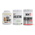 MST Marken-Trio: Iso Clear 900g + Creatin Pro + Arginine HCL – alle enthaltenen Artikel