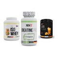 MST Marken-Trio: Iso Clear 900g + Creatine Pro + EAA & BCAA – alle enthaltenen Artikel