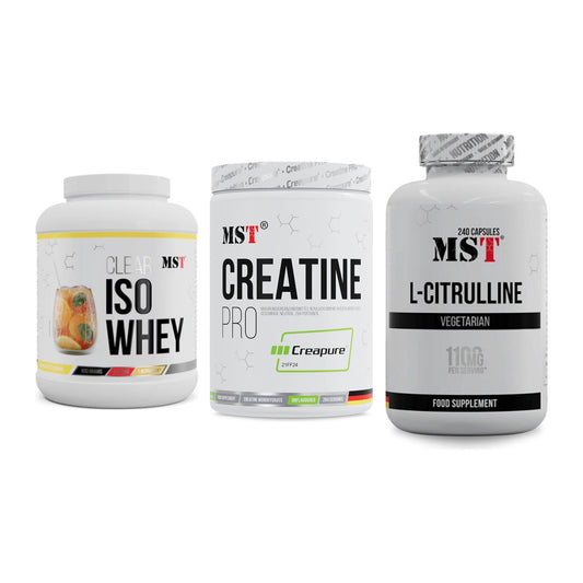 MST Marken-Trio: Iso Clear + Creatin Pro CREAPURE + Citrulline – alle enthaltenen Artikel