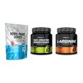 BioTech USA Marken-Trio: 100% Pure + Creatine + L-Arginin – alle enthaltenen Artikel
