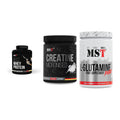 MST Marken-Trio: Best Whey Protein + Creatin Monohydrate + Glutamine – alle enthaltenen Artikel