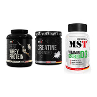MST Marken-Trio: Best Whey + Creatin Monohyd + Vitamin D3